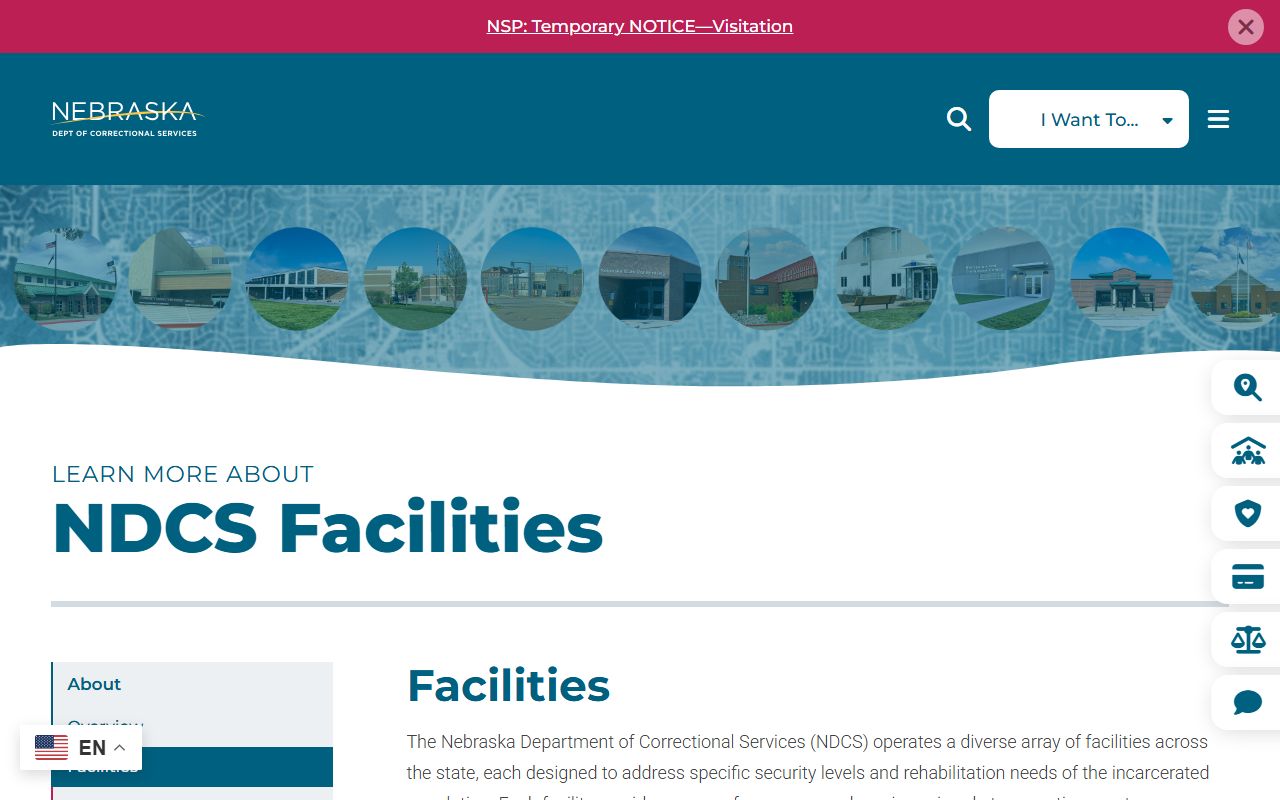 NDCS facilities directory for Lancaster County arrest and conviction follow-up